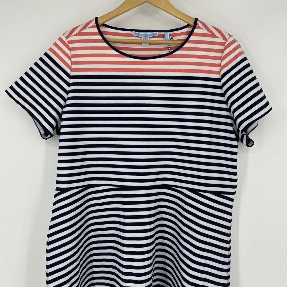 Draper James Dress Stripe Ponte A Line - Picture 2 of 8